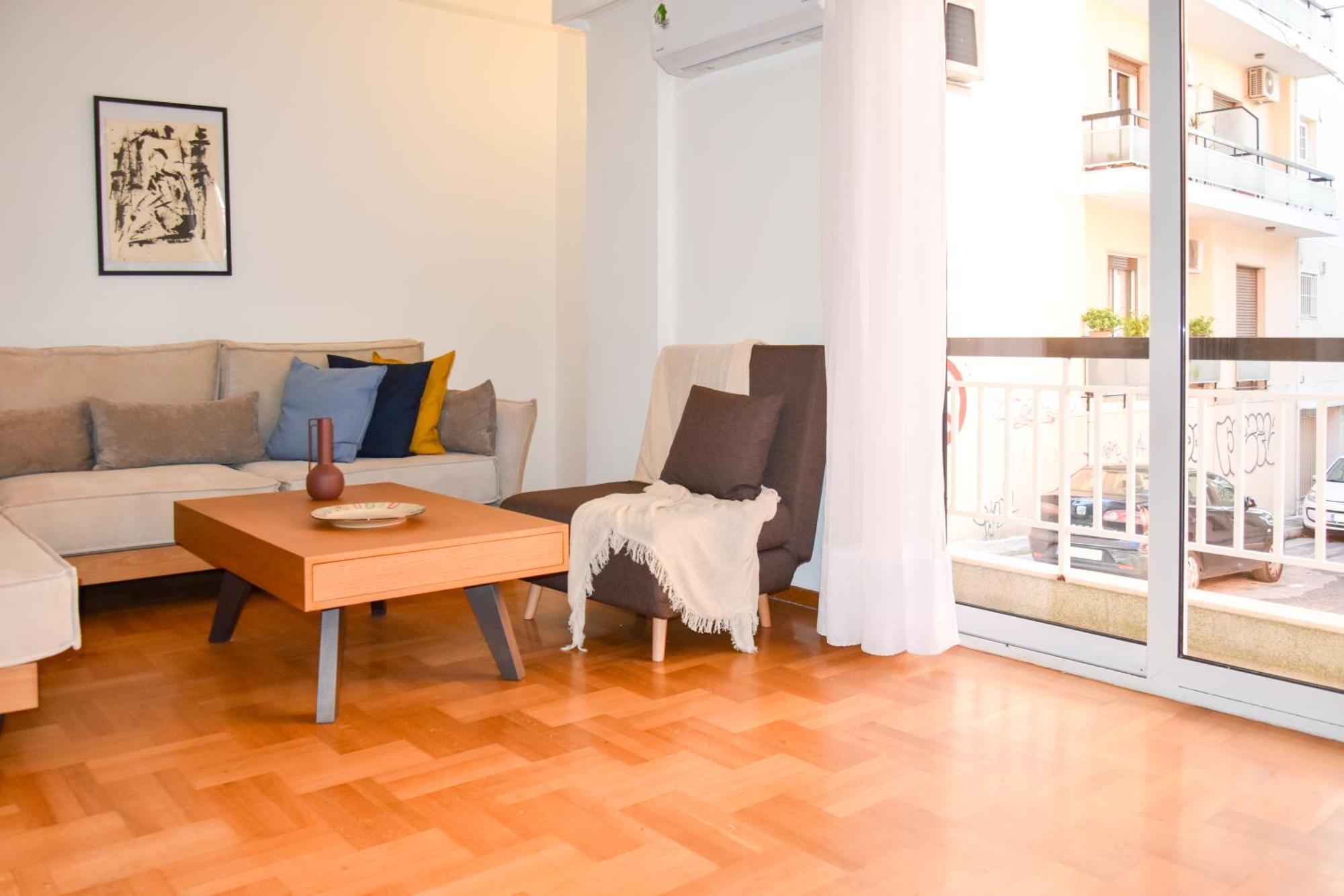 Spacious Modern Apartment In Pagkrati Athens Exterior photo